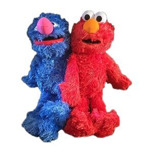 Elmo and Grover GUND 2011/2012 Plushies Stuffed Animals Sesame Street 12"